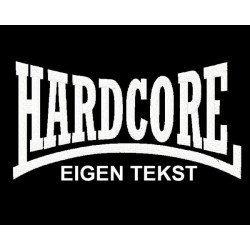 Hardcore Logo Eigen Tekst