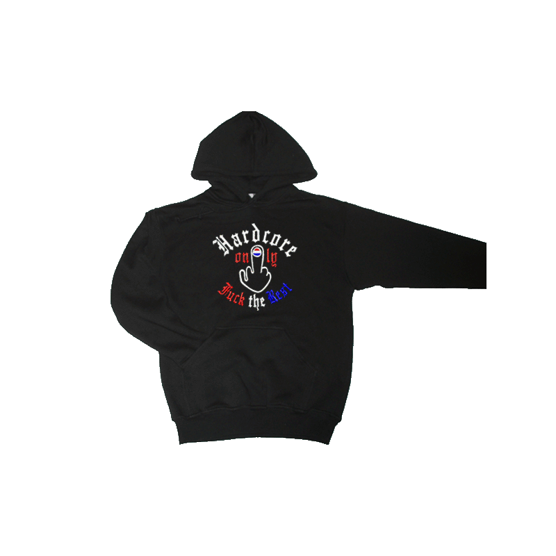 Hooded Hardcore only fuck te rest rwb