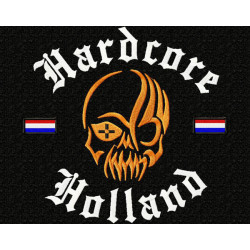 Hooded Sweater Hardcore Holland Skull