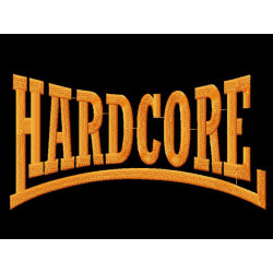 Hooded Hardcore logo (oranje)