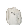 Sweater Bass moet je niet horen die moet je voelen(wit)