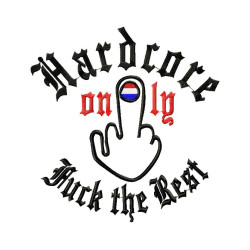 Sweater Hardcore only fuck the rest(wit)
