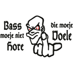 Hooded Bass moe je nie hore die moe je voele(wit)