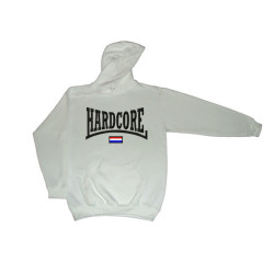 (9e)Hooded Hardcore logo nl Vlag(wit)
